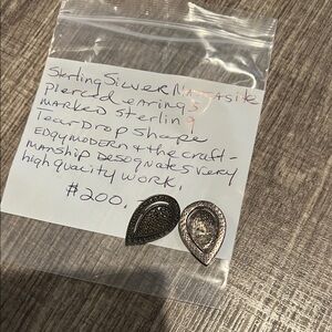 Sterling Silver Teardrop Earrings